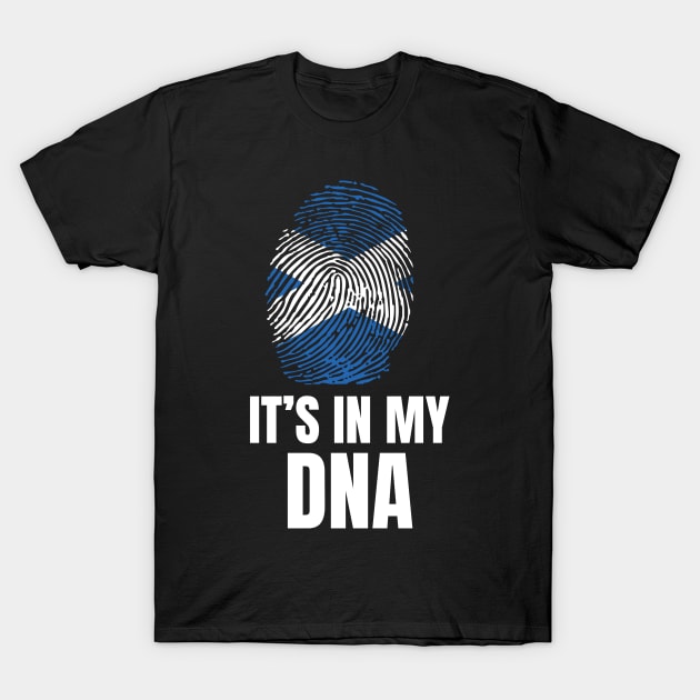 It's In My DNA Proud To Be From Scotland Gift T-Shirt by Tracy